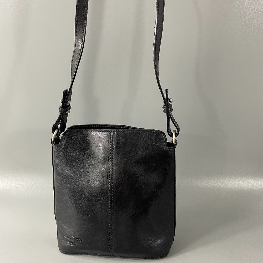La Sella Roma 28945 Genuine Leather Bag, Black